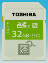 toshiba nfc sdhc card