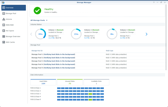 synology dsm storage manager