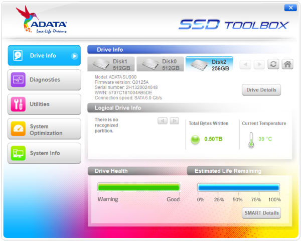 adata ssd toolbox su900