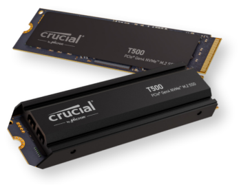 Crucial T500 2TB PCIe Gen4 NVMe M.2 SSD with heatsink, CT2000T500SSD5