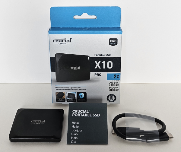  Crucial X10 Pro 2TB Portable Solid State Drive