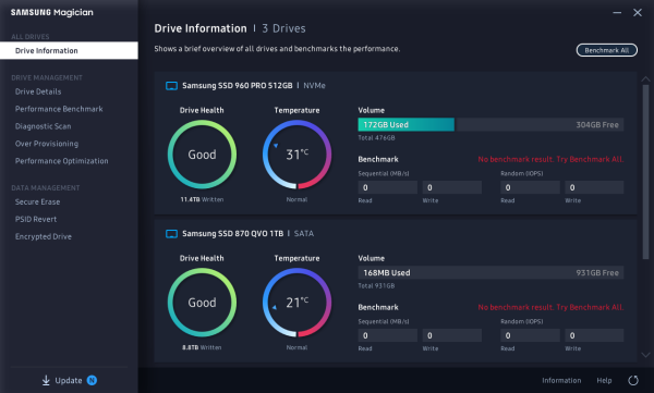 samsung magician ssd 870 evo