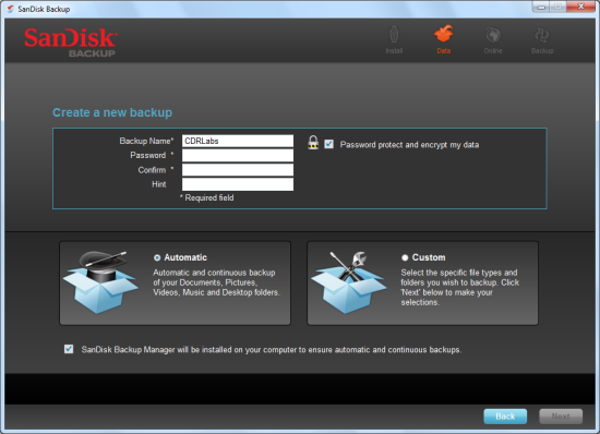 sandisk usb backup software