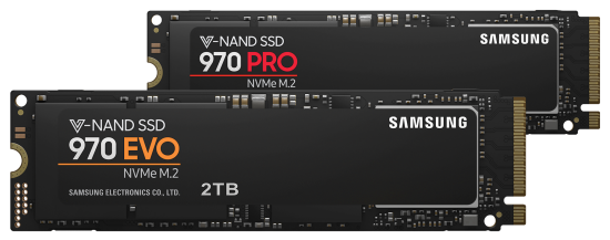 Samsung 970 PRO EVO SSDs