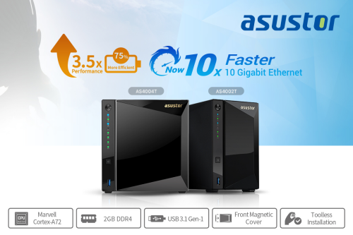 asustor as4002t as4004t nas