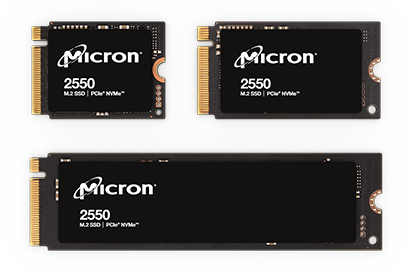 micron 2550 ssd family