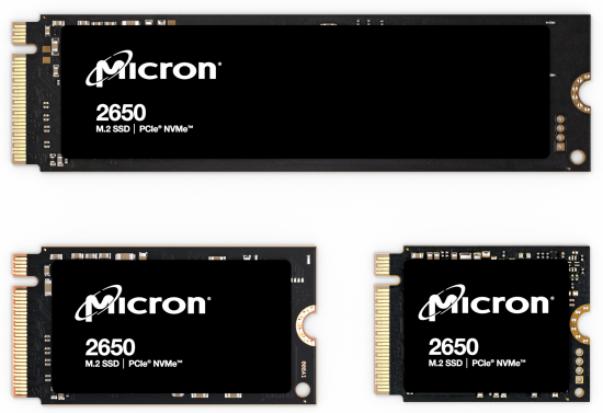 Micron 2650 SSD family shot