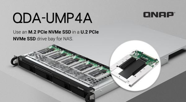 qnap qda ump4a m2 u2 ssd adapter